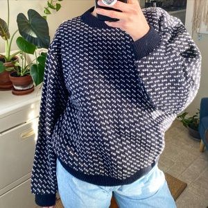 Retro LL BEAN wool sweater made in Norway